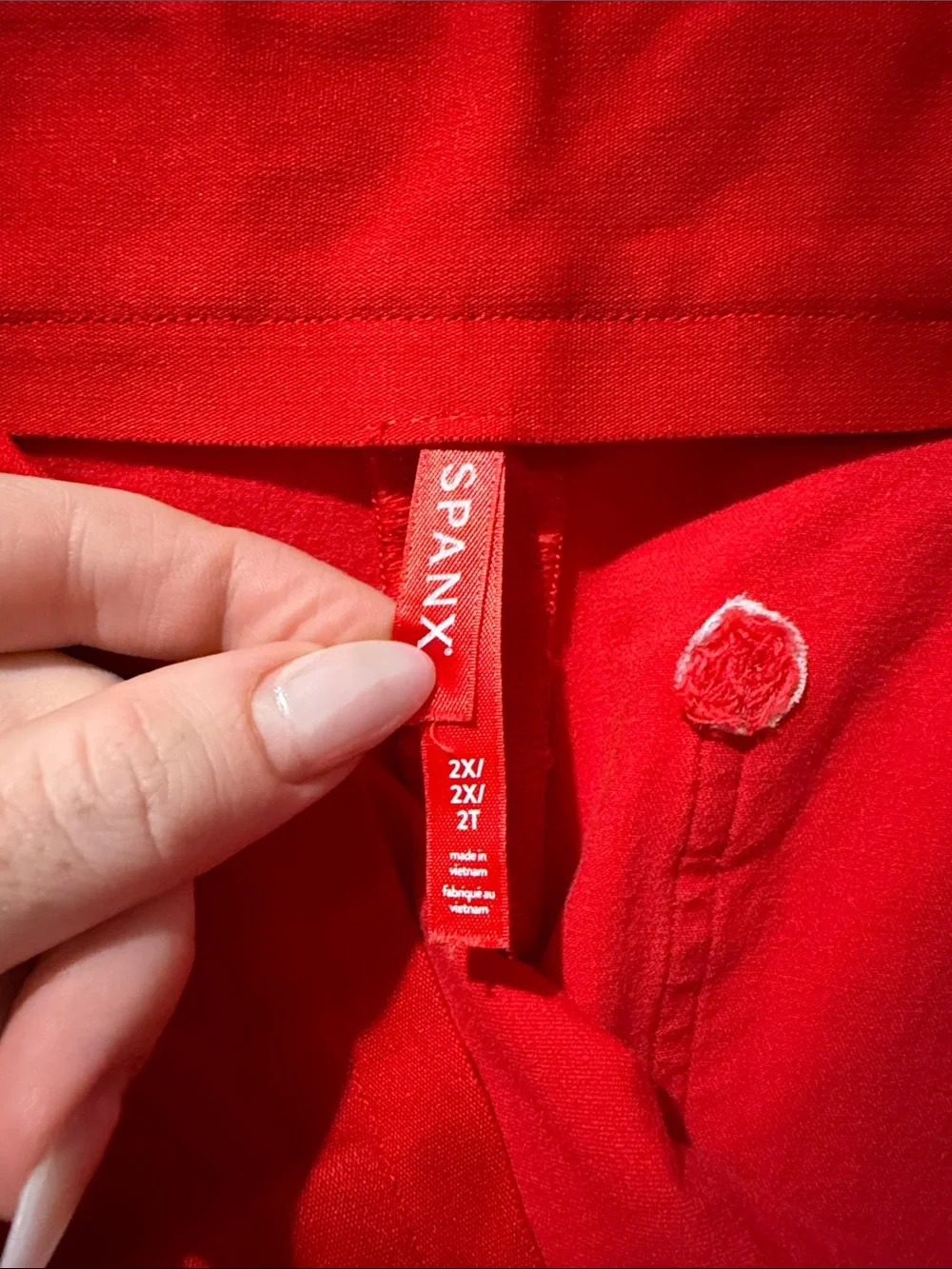 SPANX Red Wide Leg Pants - Picture 8 of 8